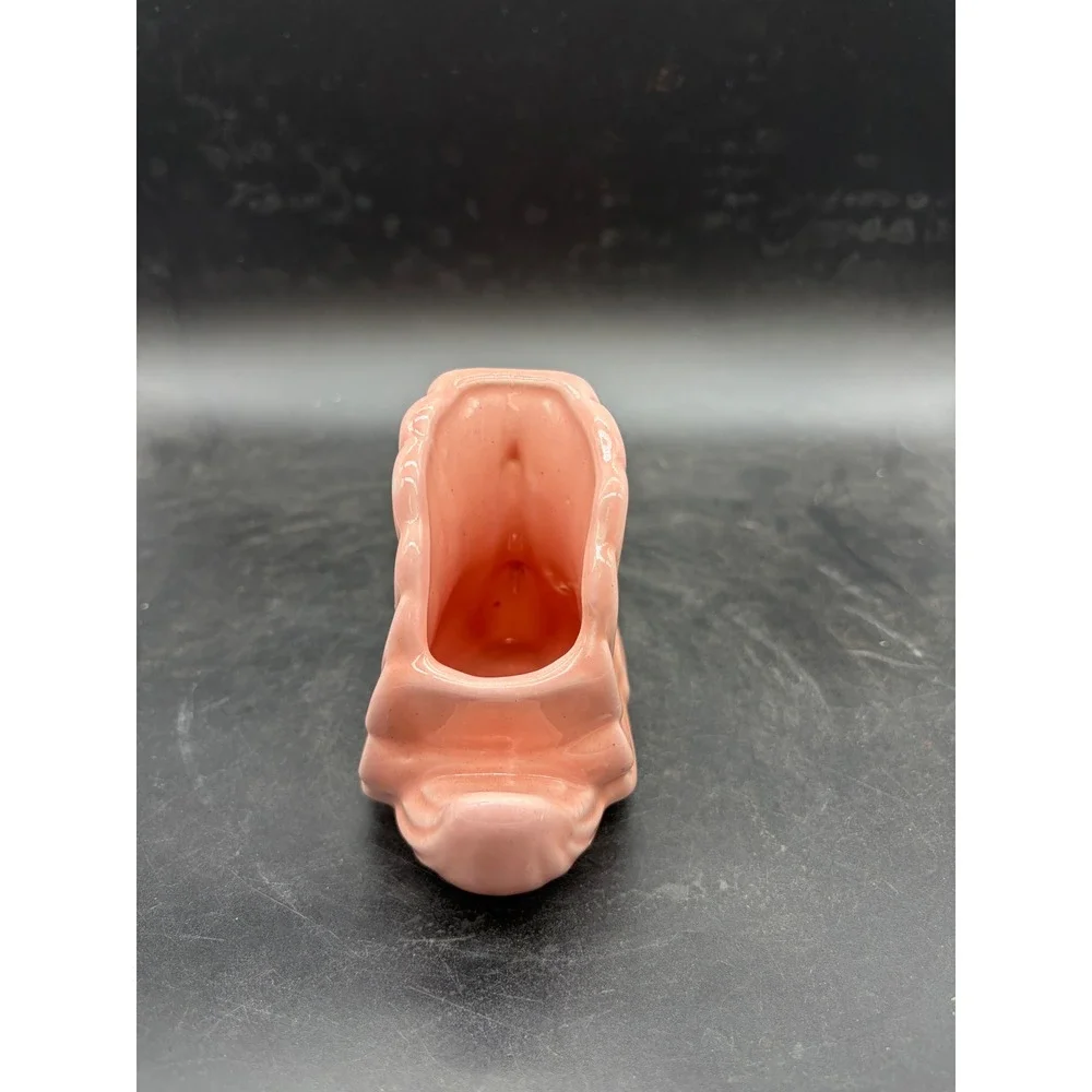 Vintage‎ Pink Ceramic Swan Planter Mini Vase Mid Century Modern Decor